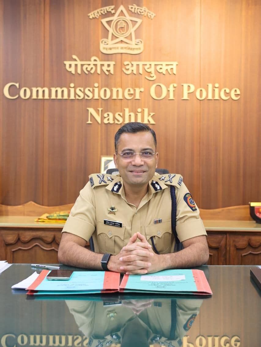 Portrait of the Police Commissioner of Nashik City